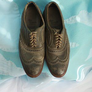 Allen Edmonds Olive Wingtip Neumok 7.5